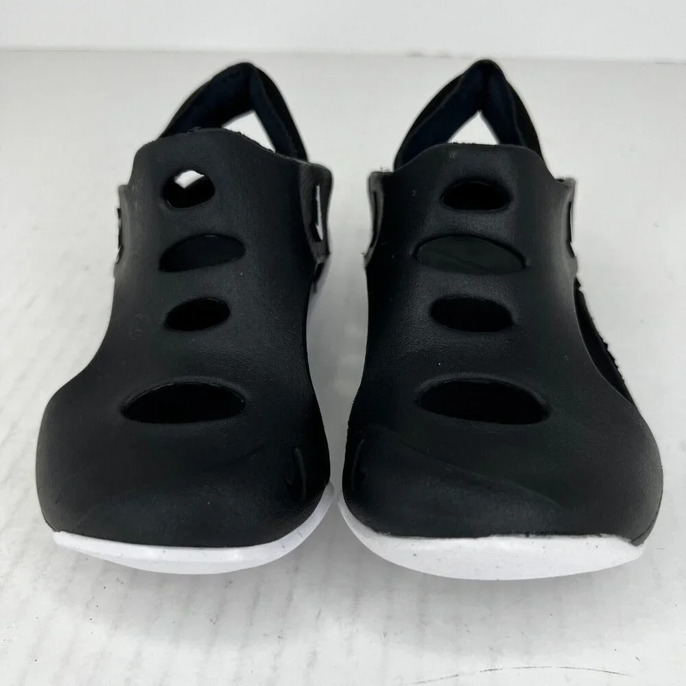 Nike Unisex  DH9462-001 Black Sunray Protect 3 Rubber Snap Size 10C Sandals